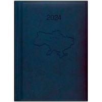 Фото Щоденник Brunnen 2024 А5 14.5x20.6 см Стандарт Torino Ukraine Синій 73-795 38 304UKR