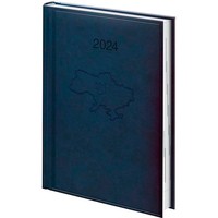 Фото Щоденник Brunnen 2024 А5 14.5x20.6 см Стандарт Torino Ukraine Синій 73-795 38 304UKR
